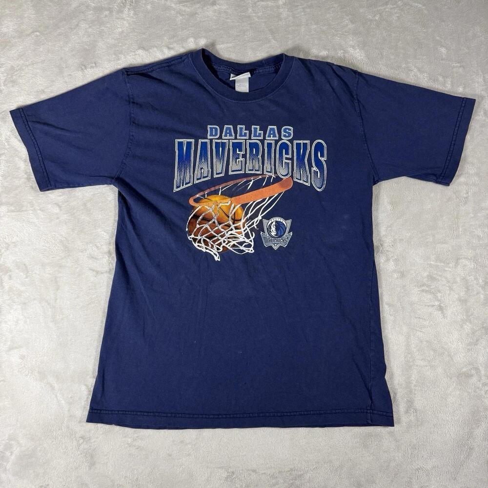 Evelation Dallas Mavericks Basketball Blue  T-Shirt Mens